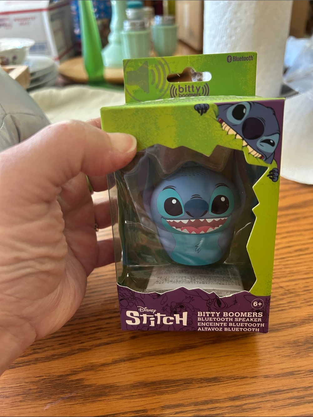 Disney Stitch Bitty Boomers Bluetooth Speaker - Blue and Purple